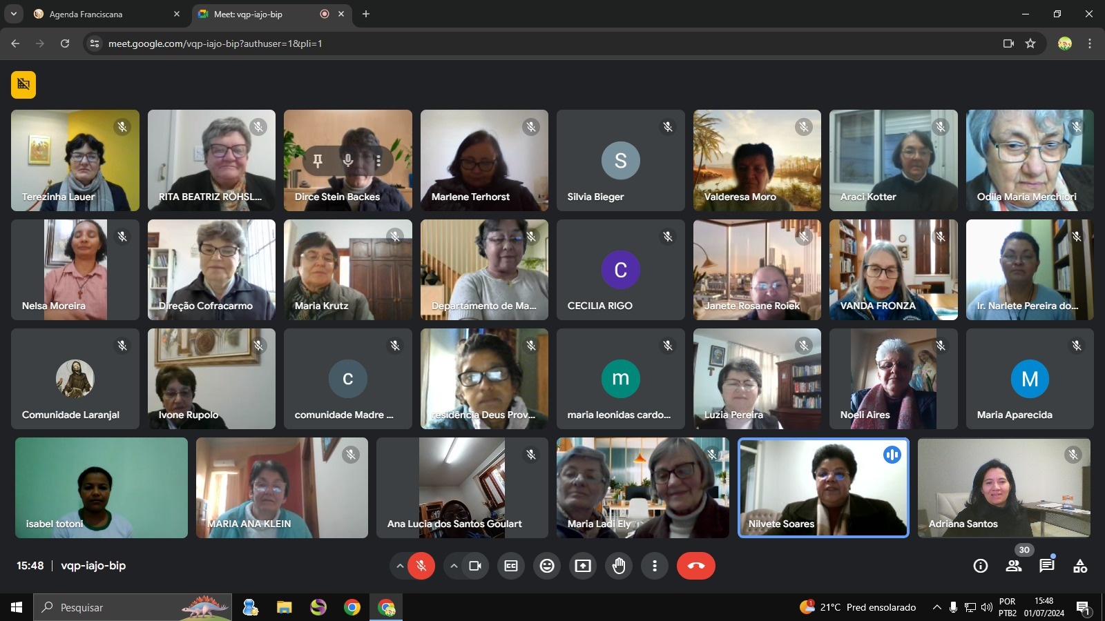 Encontro Online de Irmãs Ministras Locais