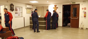 Irmãs Franciscanas acolhem o Corpo de Bombeiros em Pelotas /RS