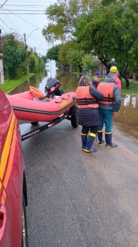 Irmãs Franciscanas acolhem o Corpo de Bombeiros em Pelotas /RS