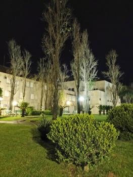 Jardim interno do Convento visto a noite